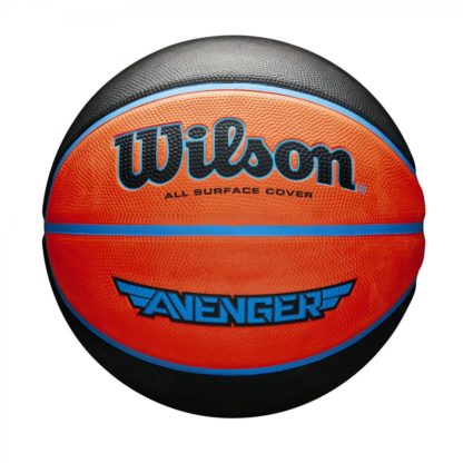 Мяч баскетбольный Wilson AVENGER 295 BSKT OR/BLU SZ7 SS18 оранжевый/черный 7